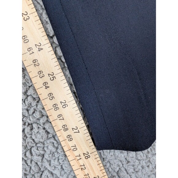 Talbots Hollywood Dark Navy Stretch Dress Pants Trousers Straight Leg 12 - Picture 7 of 9